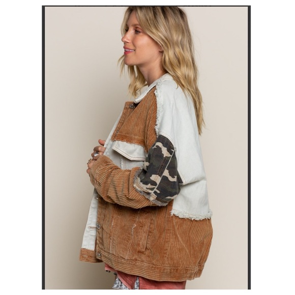 $40 start 192 ⬇️ LAST 2 POL camo corduroy jacket - Picture 2 of 4